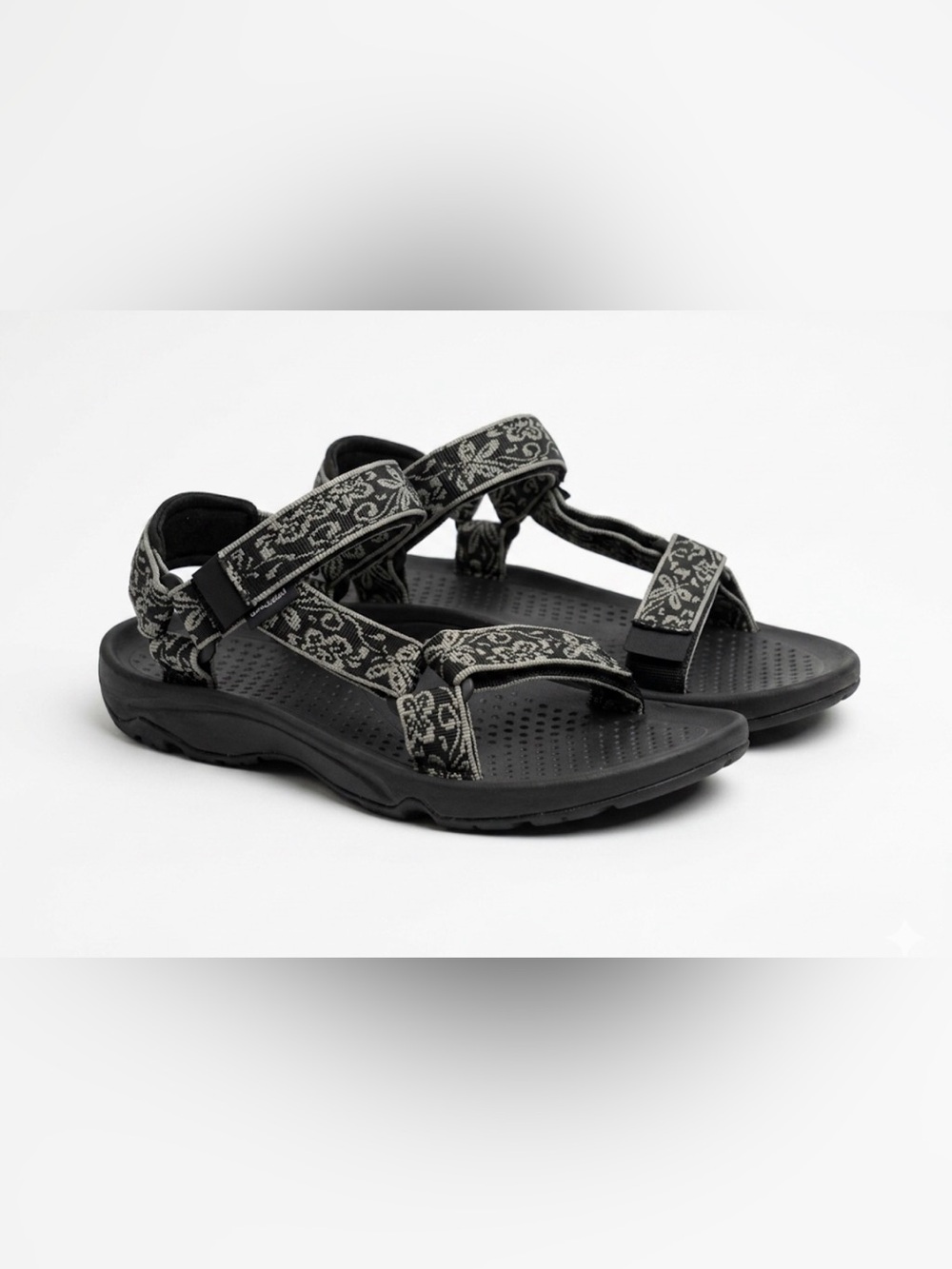 Teva Black and White Patterned Sandals